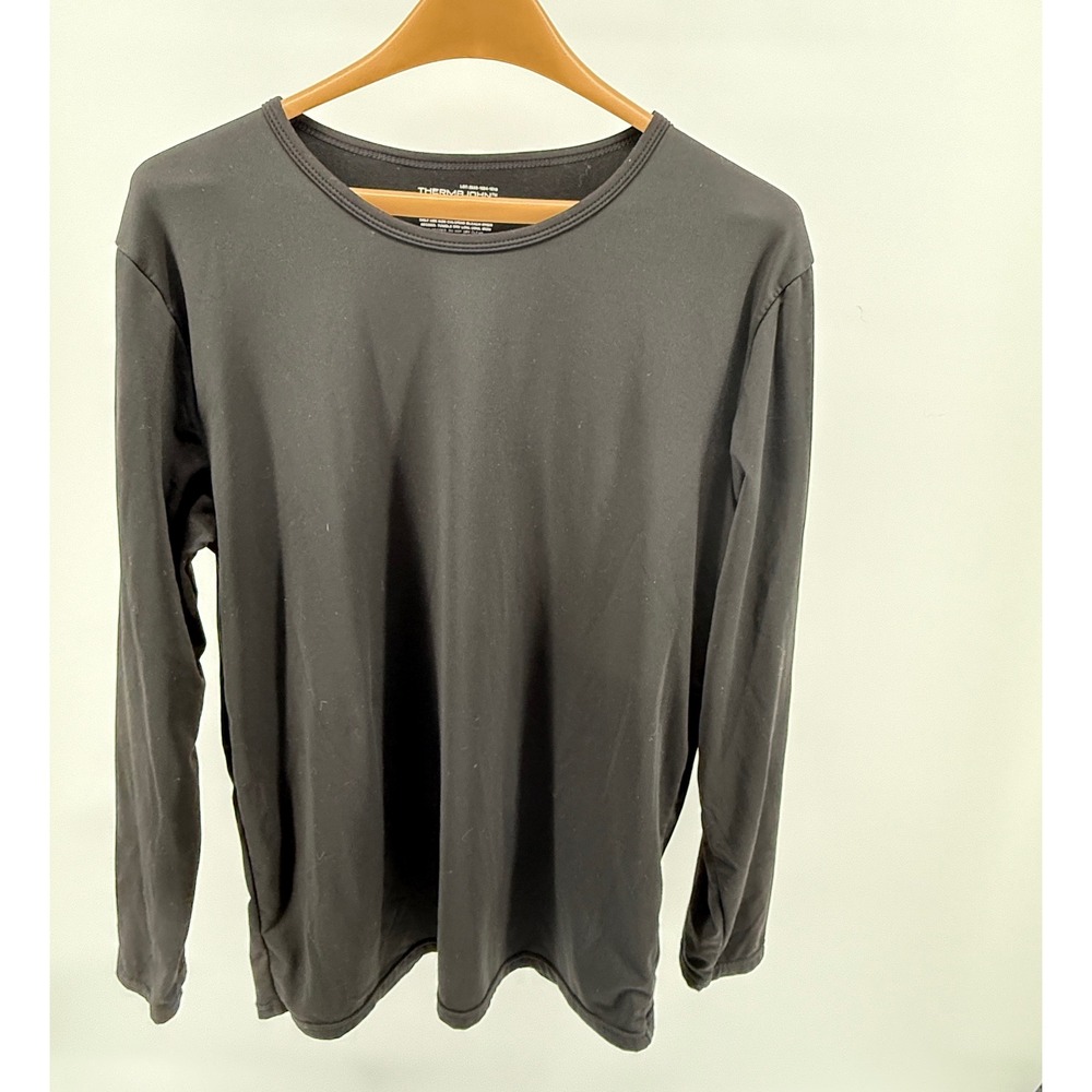 Thermajohn Mens 2XL Black Long Sleeve Thermal Shirt‎ Base Layer Top